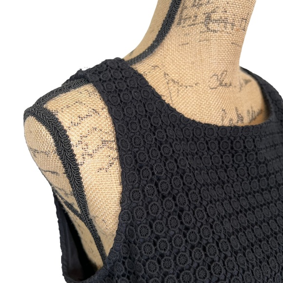 Garnet Hill Lace Sheath Dress 10 Black - Picture 6 of 10